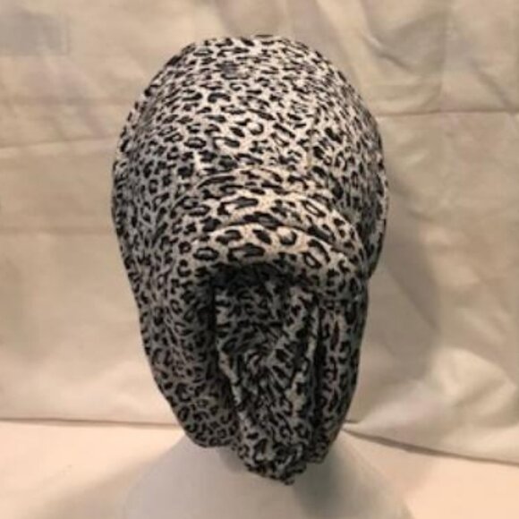 Black and White Leopard Print Fashion Cap - Picture 6 of 6